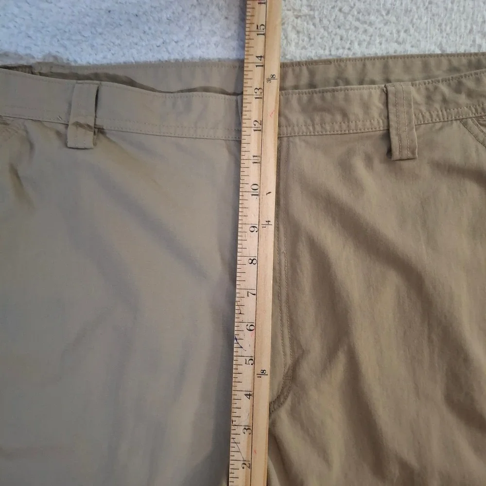 Duluth Trading Co Men's 48* Dry on the Fly Cargo Shorts‎ Khaki Nylon Hiking 9in